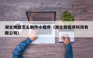 高密湖北微信怎么制作小程序（湖北微程序科技有限公司）